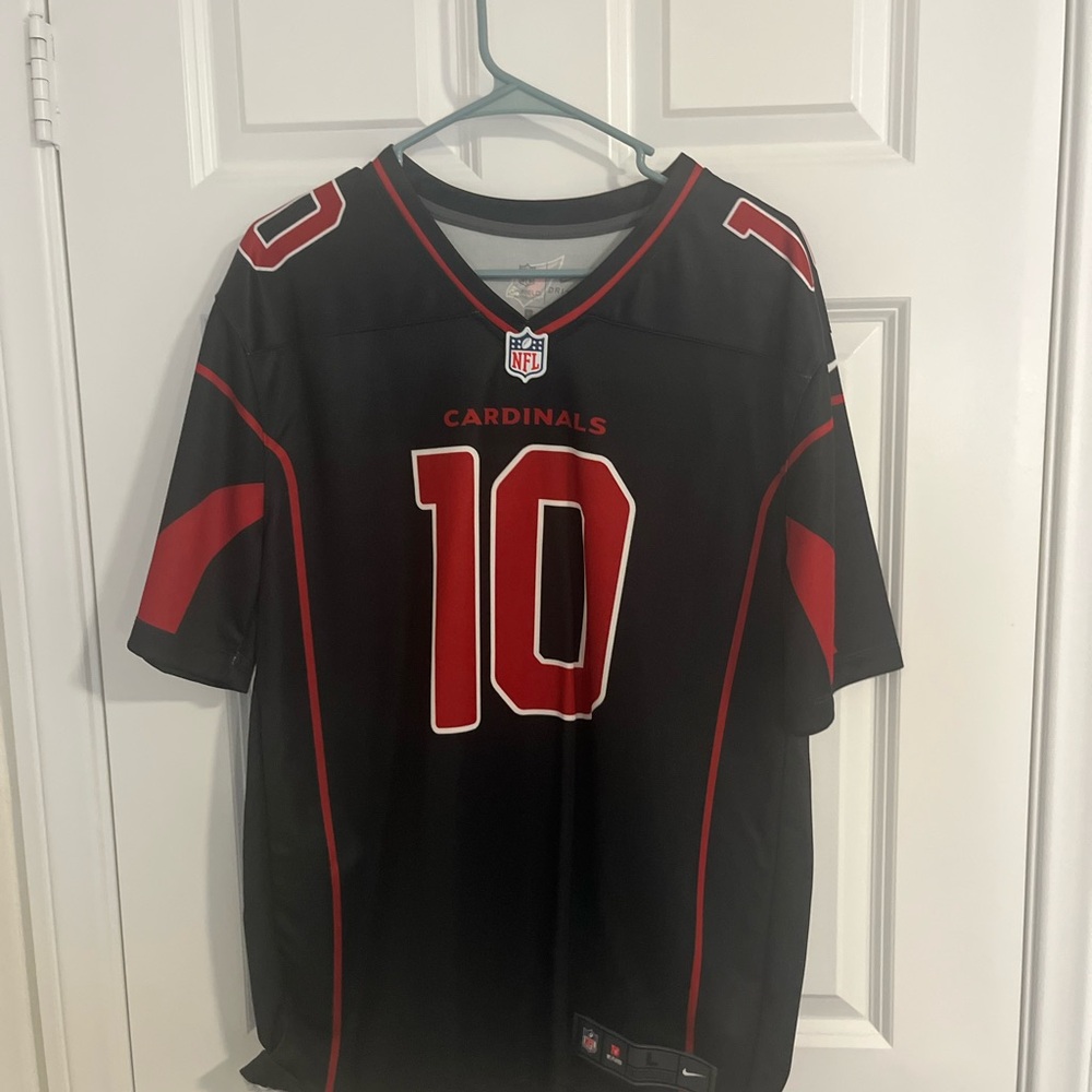 Hopkins Nike Cardinals Black and Red Men's Jersey